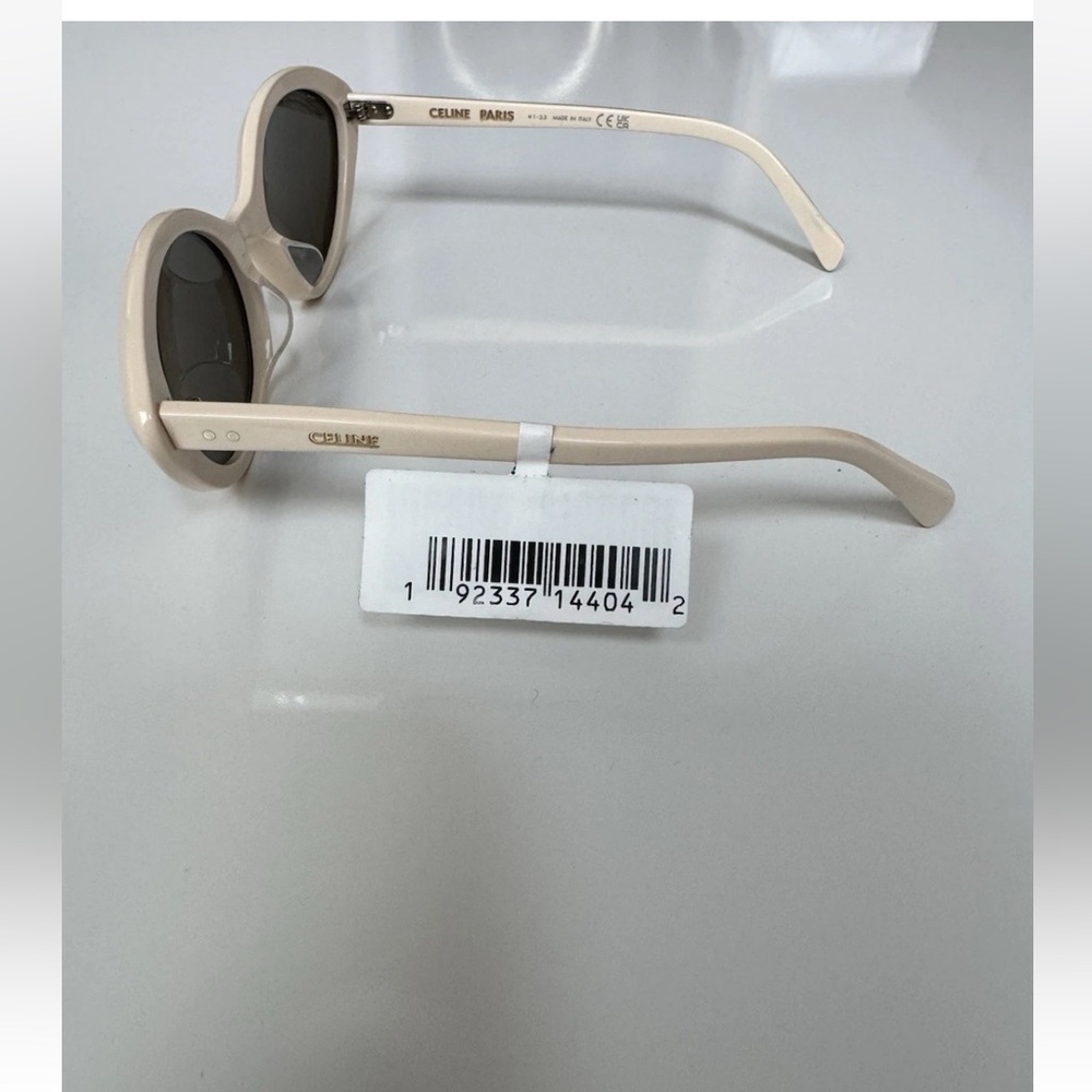 Celine CL40264U 25N Shiny Ivory/Khaki 57-20-140 RX Sunglasses New Authentic $420 - Picture 5 of 16